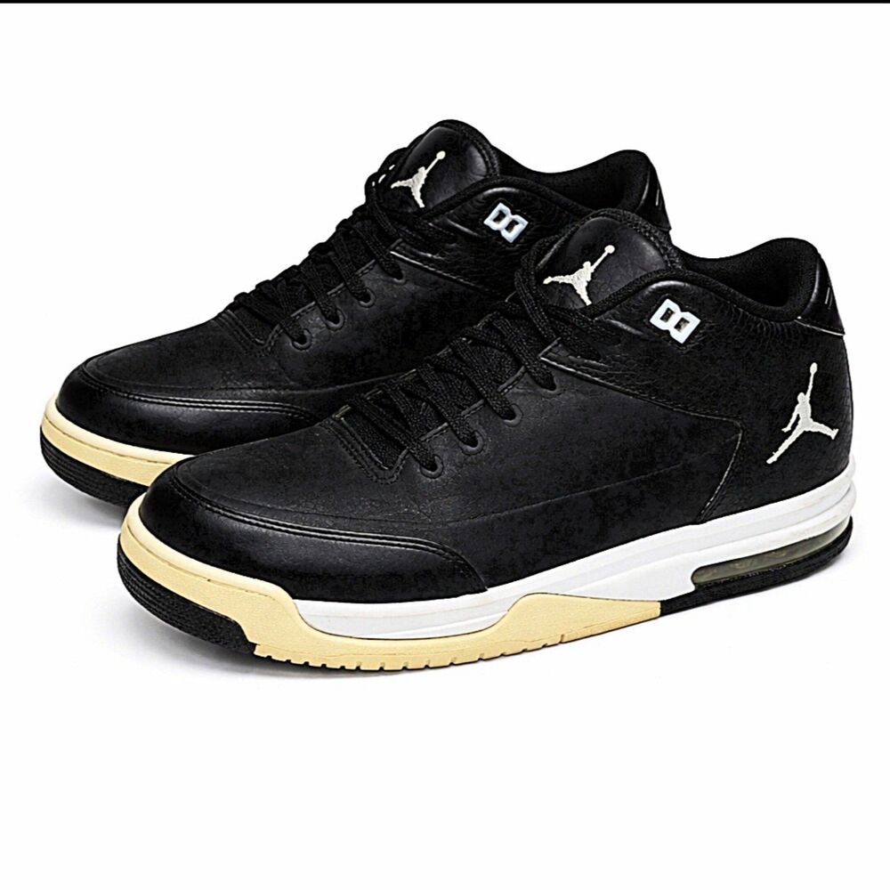 Nike Air Jordan Flight Origin 3 Youth 7Y Black Faux Snakeskin Sneakers VGUC
